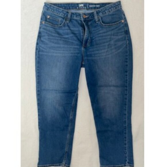 Riders by Lee Denim - Lee Riders Midrise Capri Jeans Women 30x22 Blue Denim Ankle Cropped Pockets